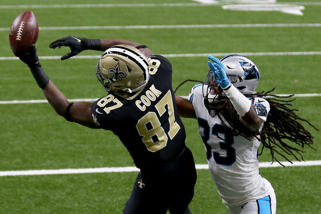 <p><b><i>Panthers 24</i></b><br />
<b><i>Saints 27</i></b></p>
<p>New Orleans is <a href="https://www.espn.com/nfl/story/_/id/30192031/new-orleans-saints-get-win-carolina-panthers-being-top-2-wrs">overcoming some real obstacles</a> to stay close to Tampa in the division race, but this is now three straight games it feels like a team of the Saints&#8217; caliber should win more handily. With road games at Chicago and Tampa Bay next on the schedule, we&#8217;re about to find out if this is even a playoff team.</p>
