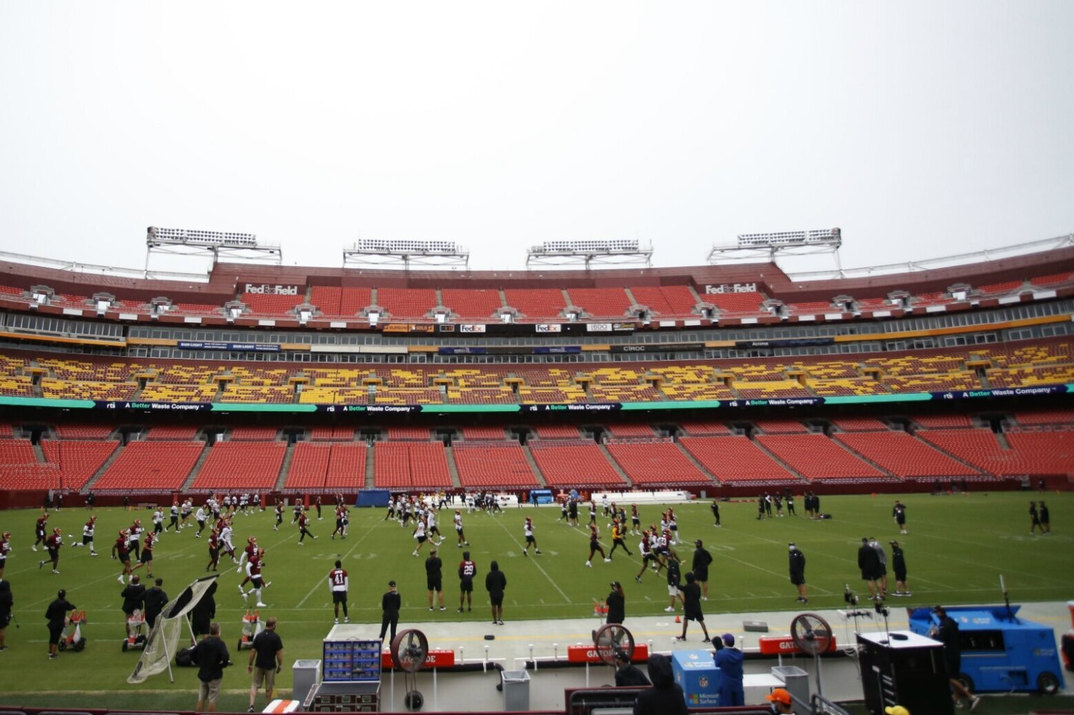 Washington brought in their own benches for matchup vs. Eagles