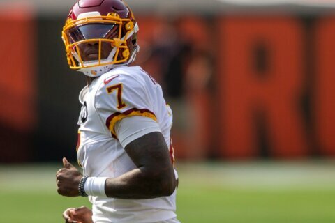 Report: No team has called Washington about trading for QB Dwayne Haskins