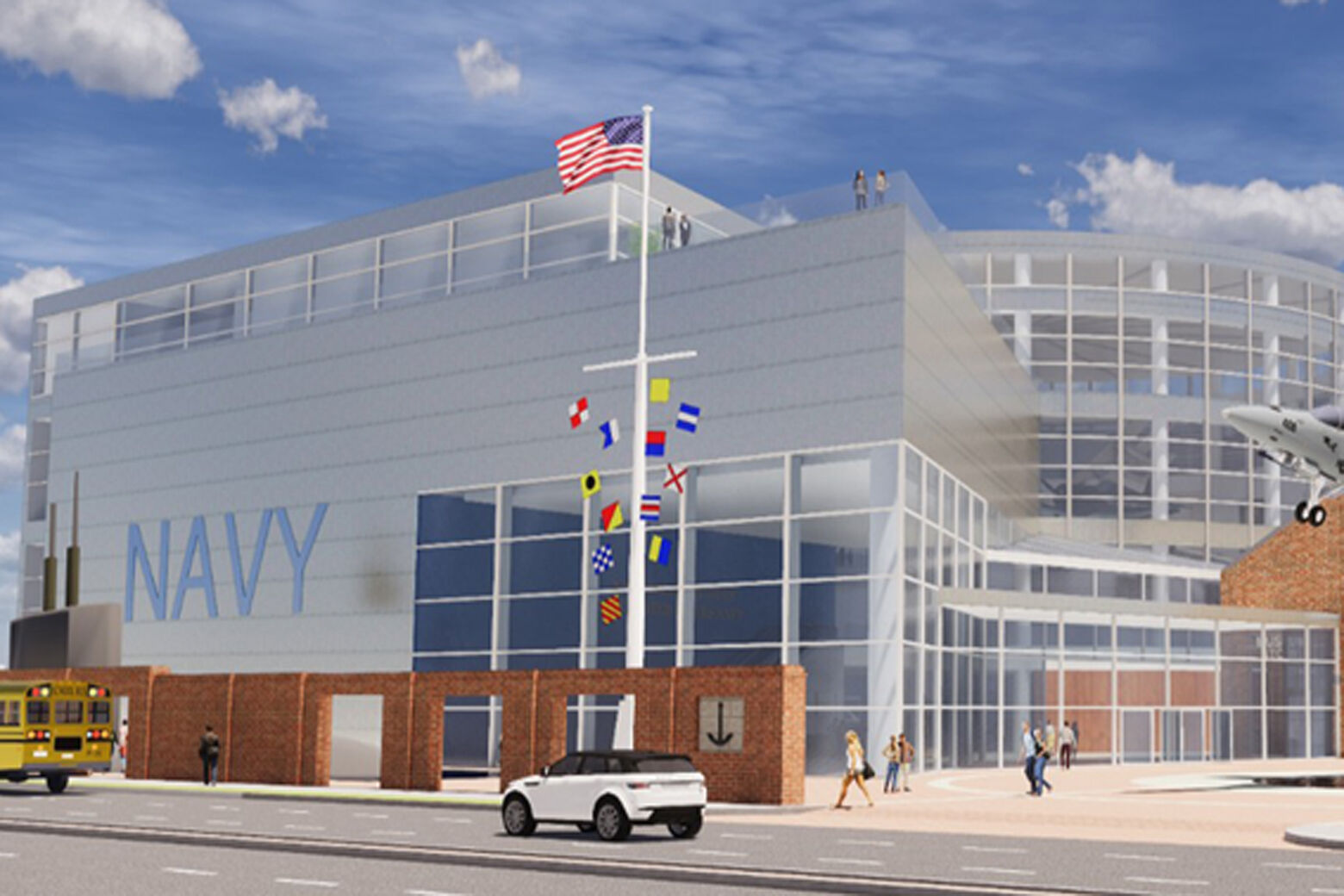 Rendering of the new National Museum of the U.S. Navy.