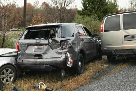 Md. state trooper, driver sent to hospital after rear-end crash