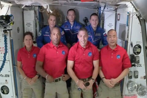 It’s a full house on the International Space Station with 7 people — and Baby Yoda