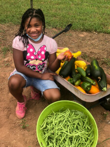 A bounty of veggies from Lyric's garden haul. (Courtesy Lyric's Garden Club)