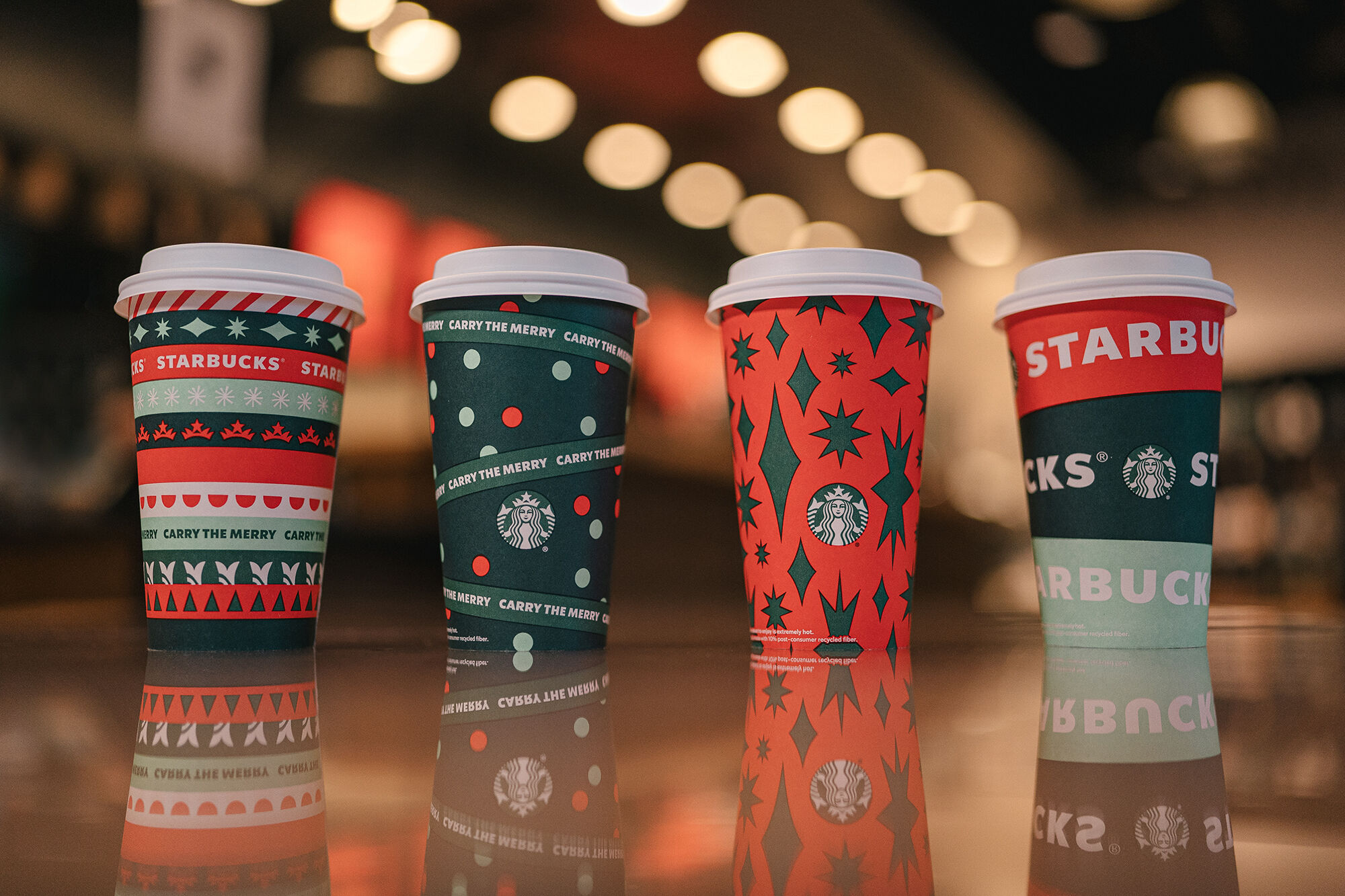Starbucks Introduces New Holiday Reusable Cups