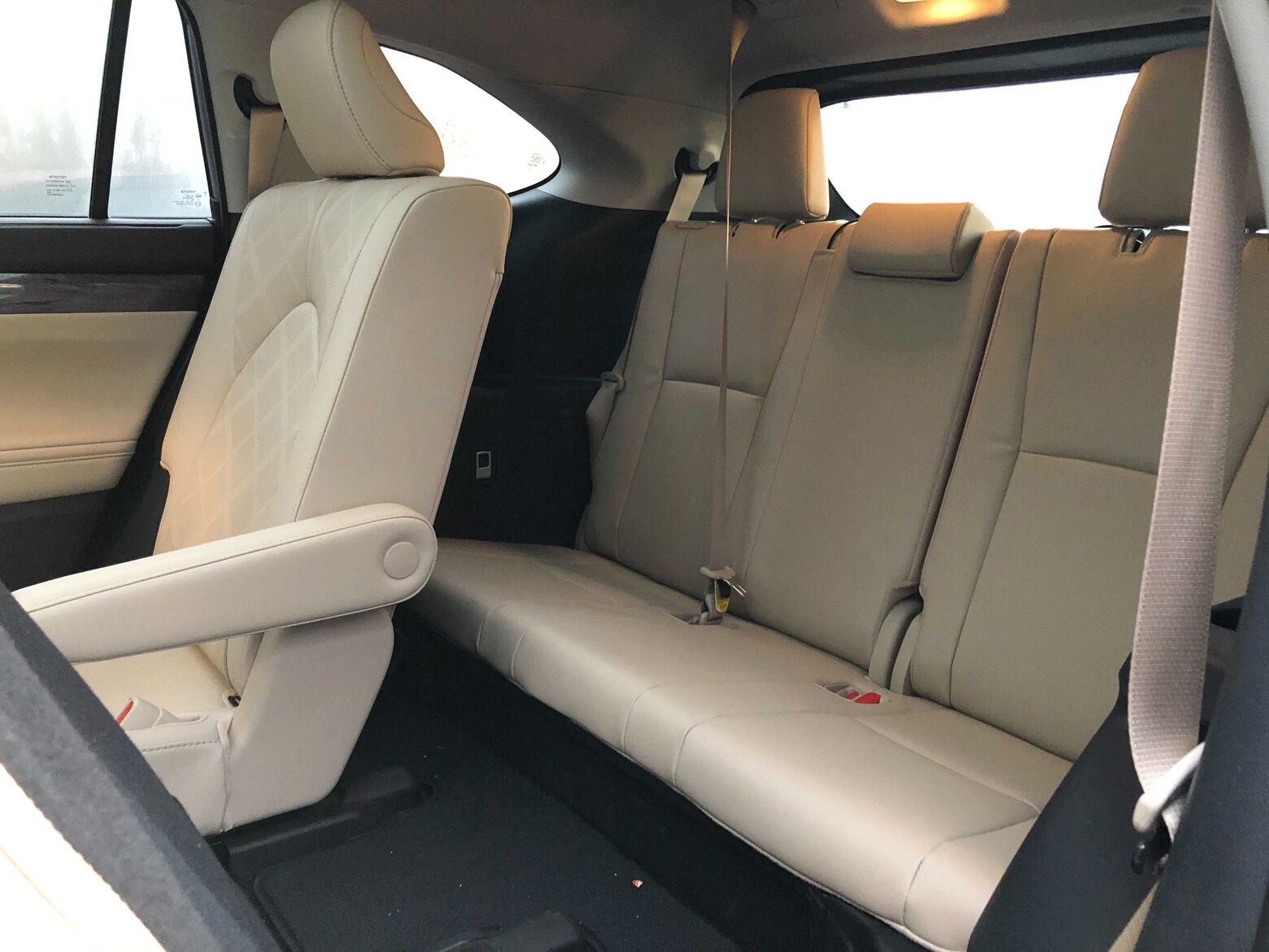 Interior of the 2020 Toyota Highlander.