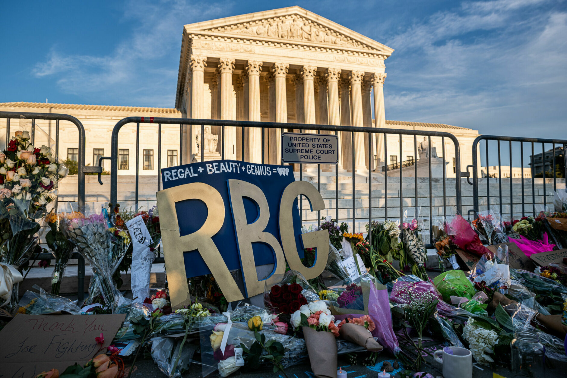 Memorial in front of the U.S. Supreme Court.