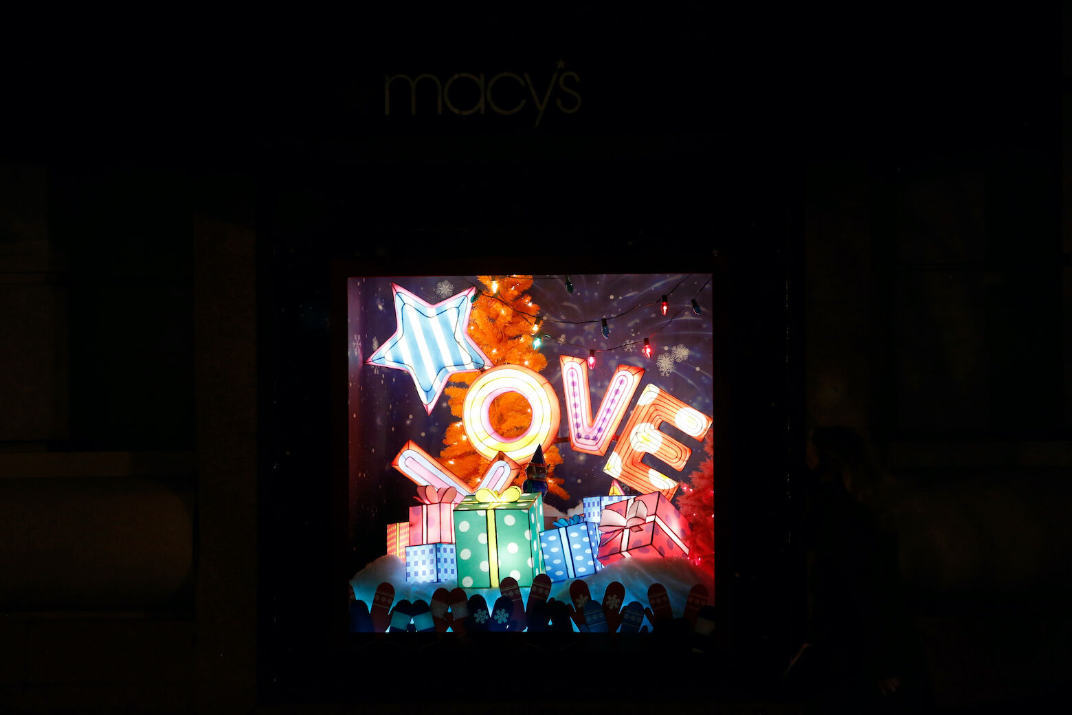 Macy's Metro Center reveals annual holiday windows theme of "Give, Love, Believe," giving thanks to first responders, essential workers, marchers for equality and the local community in Washington. 