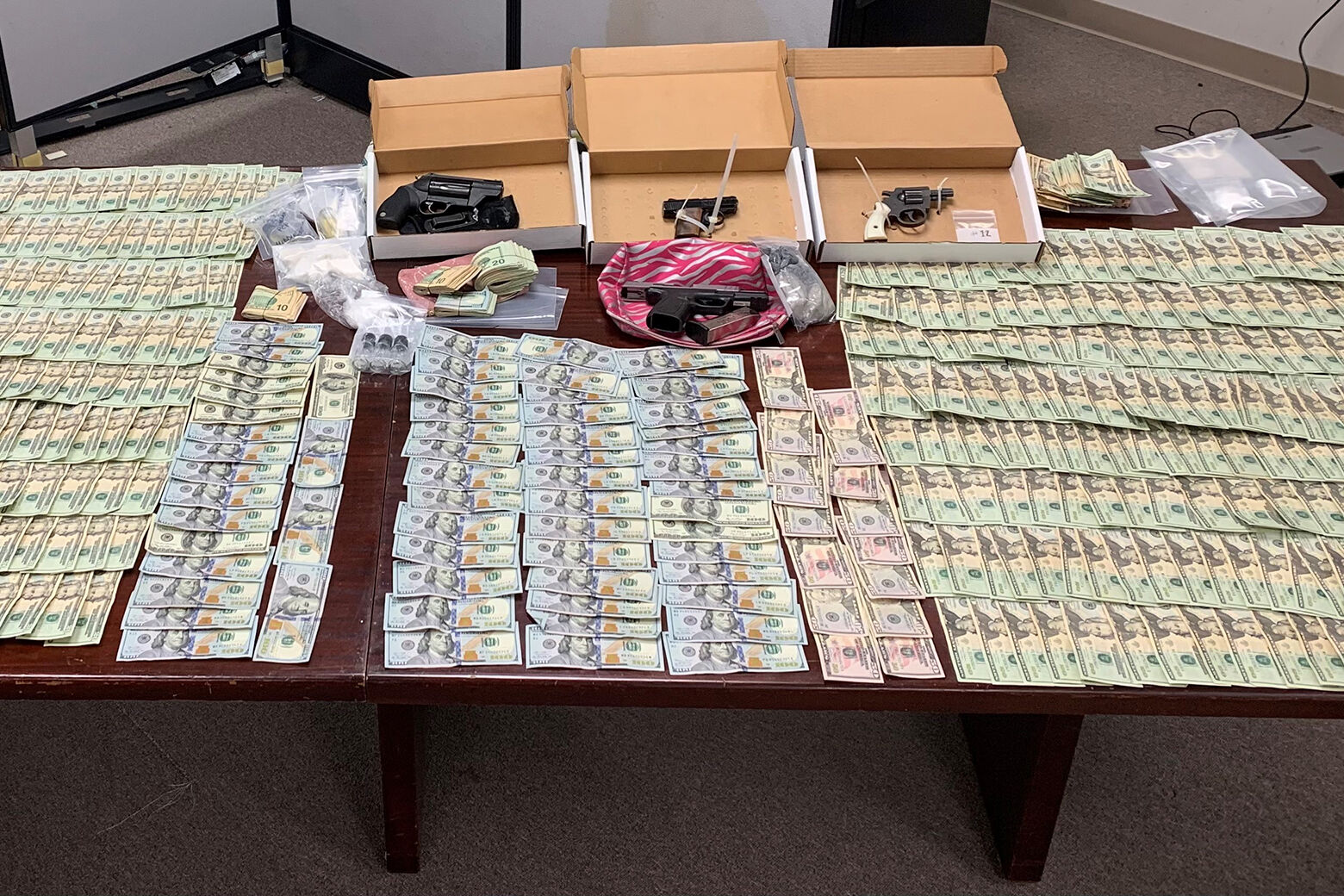 2 Arrested In Md Bust Cash Guns 120k In Drugs Seized