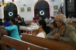 <p>An early Midnight Mass in Ahmedabad, India.</p>
