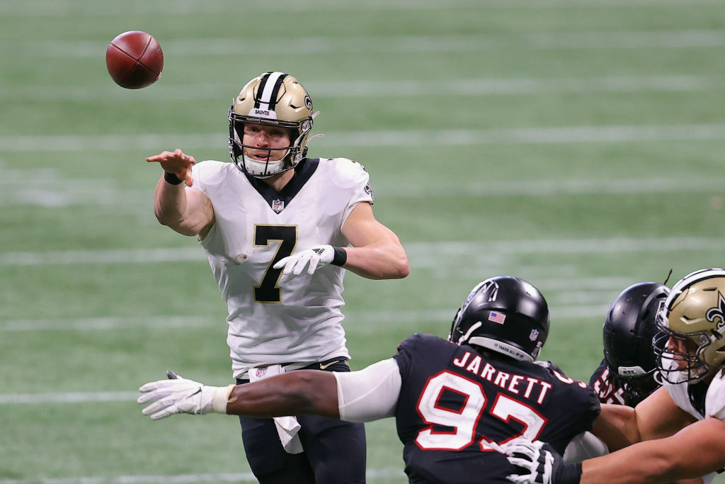<p><b><i>Saints 21</i></b><br />
<b><i>Falcons 16</i></b></p>
<p>With no Brees but <a href="https://profootballtalk.nbcsports.com/2020/12/06/sean-payton-uses-baskets-of-cheese-to-keep-his-players-focused/">lots of cheese</a>, New Orleans became the first NFL team to clinch a playoff berth, and Taysom Hill actually looked like a real quarterback for the first time. At least one half of <a href="https://wtop.com/gallery/nfl/2020-nfl-playoff-predictions/">my Super Bowl prediction</a> doesn&#8217;t look insane.</p>
