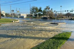 <p>A section of Rockville Pike flooded Friday morning after a water main broke.</p>
