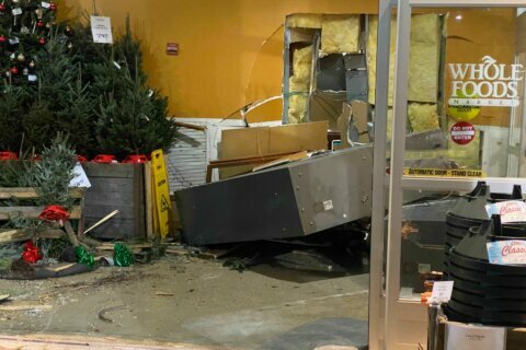 1 injured after car crashes into Fairfax County Whole Foods
