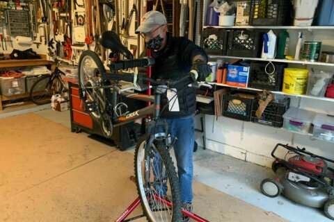 Montgomery County man brings bikes back to life for free in pandemic bike repair shop