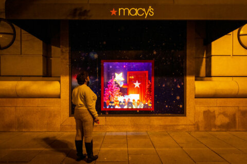 Holiday retail displays serve as a socially distant holiday fun