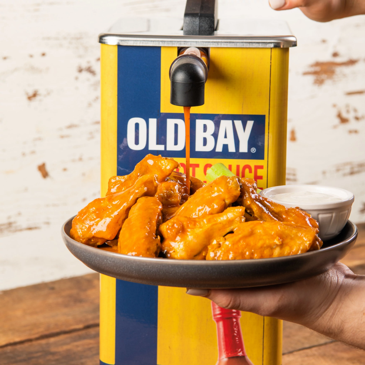 <h3><a href="https://shop.mccormick.com/products/old-bay-hot-sauce-dispenser-with-1-5-gallon-pouch" target="_blank" rel="noopener">Old Bay hot sauce dispenser</a> ($159.95)</h3>
<p>Buying in bulk minimizes those trips to the supermarket, so here&#8217;s a way to stay well-stocked on Old Bay&#8217;s &#8220;tangy-with-a-kick&#8221; hot sauce.</p>
<p>The dispenser&#8217;s got a 1.5-gallon capacity and even includes 3 gallons of sauce.</p>
<p>Finally, an easy way for you Marylanders to pour it over your breakfast cereal just so.</p>
<p>(Oh, be advised that <a href="https://shop.mccormick.com/collections/old-bay/products/old-bay-yellow-face-masks-set-of-4" target="_blank" rel="noopener">Old Bay sells masks, too</a>.)</p>
