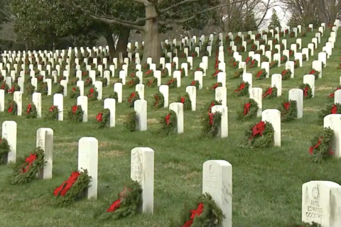 Wreaths Across America honors veterans in virtual Arlington National Cemetery ceremony