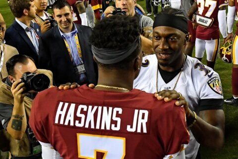 Robert Griffin III tells Dwayne Haskins ‘learn from this’ after release