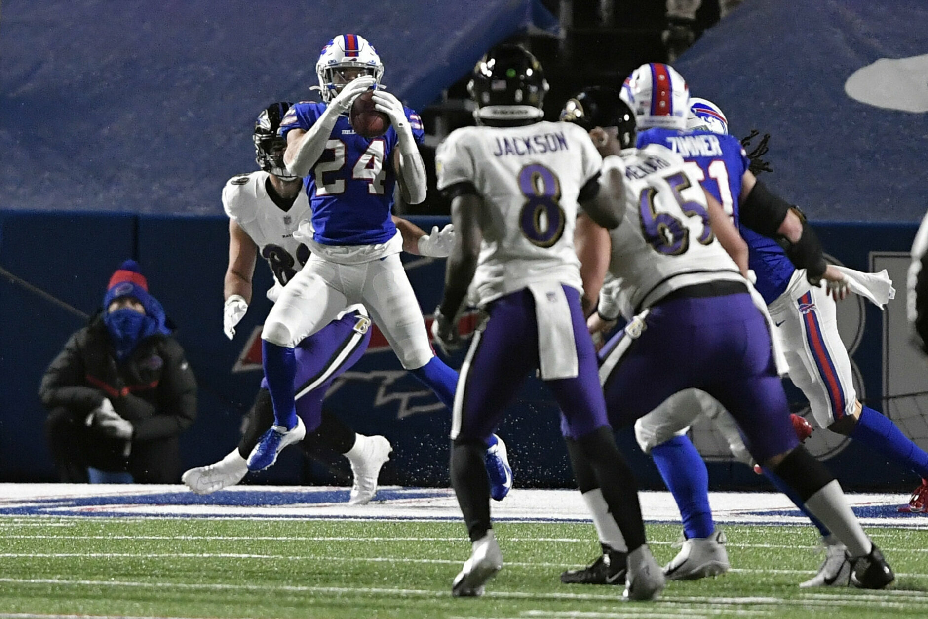 <p><b><i>Ravens 3</i></b><br />
<b><i>Bills 17</i></b></p>
<p>Everything Baltimore does well betrayed them in Buffalo: <a href="https://twitter.com/ESPNStatsInfo/status/1350630005370449922?s=20" target="_blank" rel="noopener" data-saferedirecturl="https://www.google.com/url?q=https://twitter.com/ESPNStatsInfo/status/1350630005370449922?s%3D20&amp;source=gmail&amp;ust=1611004960069000&amp;usg=AFQjCNF2JEq73w03EqMG2MR_7RXds9oL-g">Justin Tucker missed multiple kicks</a>. Lamar Jackson threw his first career red zone interception before leaving with a concussion. The run game — which churned 1,573 rushing yards during the Ravens&#8217; six-game win streak, most in that span since 1949 — looked mortal. I know it&#8217;s not another one-and-done like the previous two seasons, but the way they lost this game will haunt the Ravens ever more.</p>
<p>But fret not, Maryland football fans — Stefon Diggs will represent your interests with style. The former Terp was half of Josh Allen’s passing productivity, notching his second straight playoff game with 100 receiving yards and a touchdown — Buffalo&#8217;s first to do each since heyday heroes James Lofton and Thurman Thomas, respectively. It feels like the Bills&#8217; heyday is back and it couldn&#8217;t happen to <a href="https://www.espn.com/nfl/story/_/id/30729869/buffalo-bills-fans-donate-lamar-jackson-backed-charity-victory-baltimore-ravens" target="_blank" rel="noopener">a classier fan base</a>.</p>
