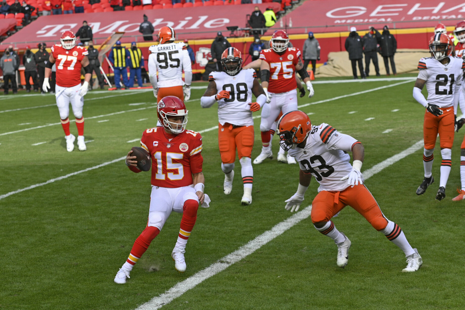<p><b><i>Browns 17</i></b><br />
<b><i>Chiefs 22</i></b></p>
<p>Maybe <a href="https://www.cleveland.com/browns/2021/01/should-browns-is-the-browns-become-the-new-team-slogan-poll.html" target="_blank" rel="noopener">the Browns is the Browns</a> after all.</p>
<p>Cleveland gave the defending champs a worthy fight but ultimately fell short because of <a href="https://twitter.com/RobWoodfork/status/1350917082070790145?s=20" target="_blank" rel="noopener">the worst rule in football</a> that looms large in <a href="https://twitter.com/ESPNStatsInfo/status/1350946007400525824?s=20" target="_blank" rel="noopener">eerily similar fashion to the game known simply as &#8220;The Fumble.&#8221;</a> In this case, however, the Browns seem less like a snakebit team and more like an annual contender that will eventually break through to their first Super Bowl.</p>
<p>Kansas City&#8217;s victory was a pyrrhic one indeed — Patrick Mahomes is the single greatest asset in the sport, yet Andy Reid&#8217;s insistence on literally running him into the ground on a third-and-short situation rather than giving it to an actual running back is baffling. It&#8217;s a decision that just might cost the Chiefs a return trip to the Super Bowl.</p>
