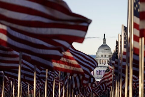 The Latest: Fireworks light up sky to celebrate inauguration