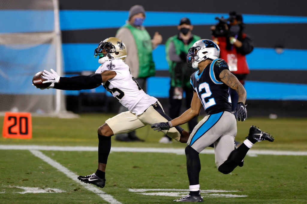 <p><b><i>Saints 33</i></b><br />
<b><i>Panthers 7</i></b></p>
<p>New Orleans doesn&#8217;t have home-field advantage, but the Saints can march into any stadium and win based on what they&#8217;ve shown this season. Without any of their running backs, the Saints rushed for 156 yards, Drew Brees looked more like his old self than an old man, and the defense registered three sacks and five (five!) interceptions. The Bears won&#8217;t enjoy their trip to the Bayou.</p>
<p>Meanwhile, <a href="https://profootballtalk.nbcsports.com/2020/12/31/teddy-bridgewater-would-like-to-complete-a-game-winning-drive-to-end-2020/" target="_blank" rel="noopener">Teddy Bridgewater&#8217;s year-end goal</a> fell woefully short, and he didn&#8217;t even finish the game for Carolina, which now has back to back 11-loss seasons for the first time in franchise history. This is a young team, so 2021 will tell us more about who the Panthers really are.</p>
