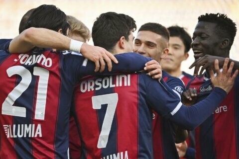 Bologna earns first win since November in Serie A