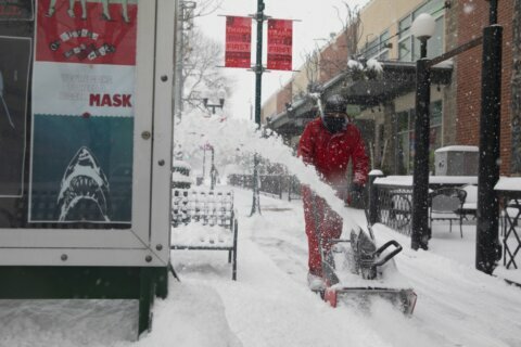 Foot of snow blankets parts of Midwest, disrupts travel