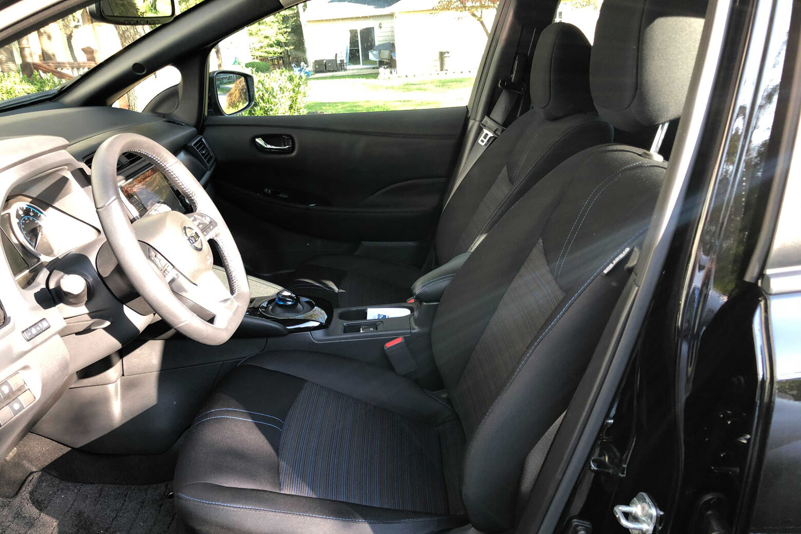 Interior of the Nissan Leaf Plus.