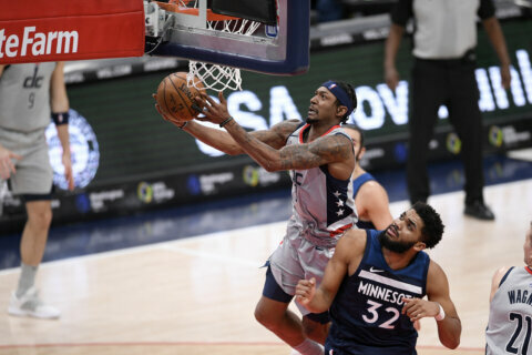 Wizards send Timberwolves to 7th straight loss, 128-112