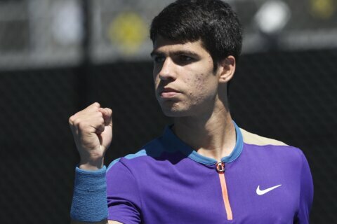 Alcaraz, the ‘next Nadal’, gets first win at Grand Slam