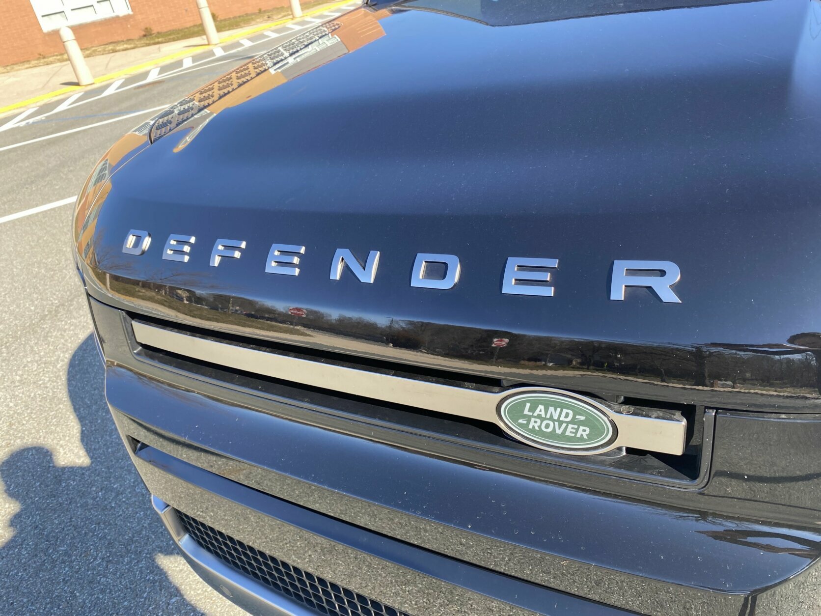 <p>With the amount of DEFENDER badging on this car, there&#8217;s no chance anyone will forget what they&#8217;re driving.</p>

