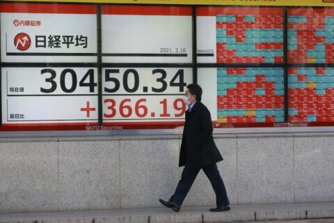 Asian shares slip on profit-taking, hopes grow for recovery