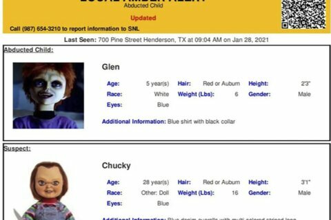 Not child’s play: Chucky doll featured in errant Amber Alert