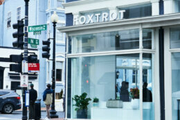 The Foxtrot Market in Georgetown store will have large outdoor patios, coffee bars, an in-house sommelier curating the wines and all-day cafes. Foxtrot calls its concept a marriage of a corner store with the convenience of e-commerce. (Courtesy Foxtrot Market)
