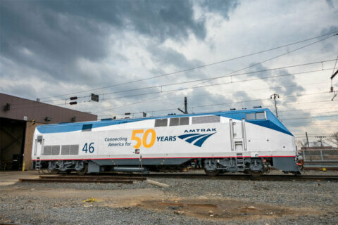 Amtrak trains sport 50th anniversary paint jobs