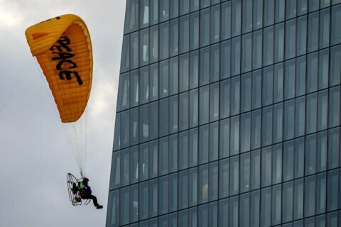 Greenpeace protests ECB's loans for carbon-heavy industries