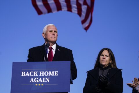 Pence launches group as Trump officials line up new roles