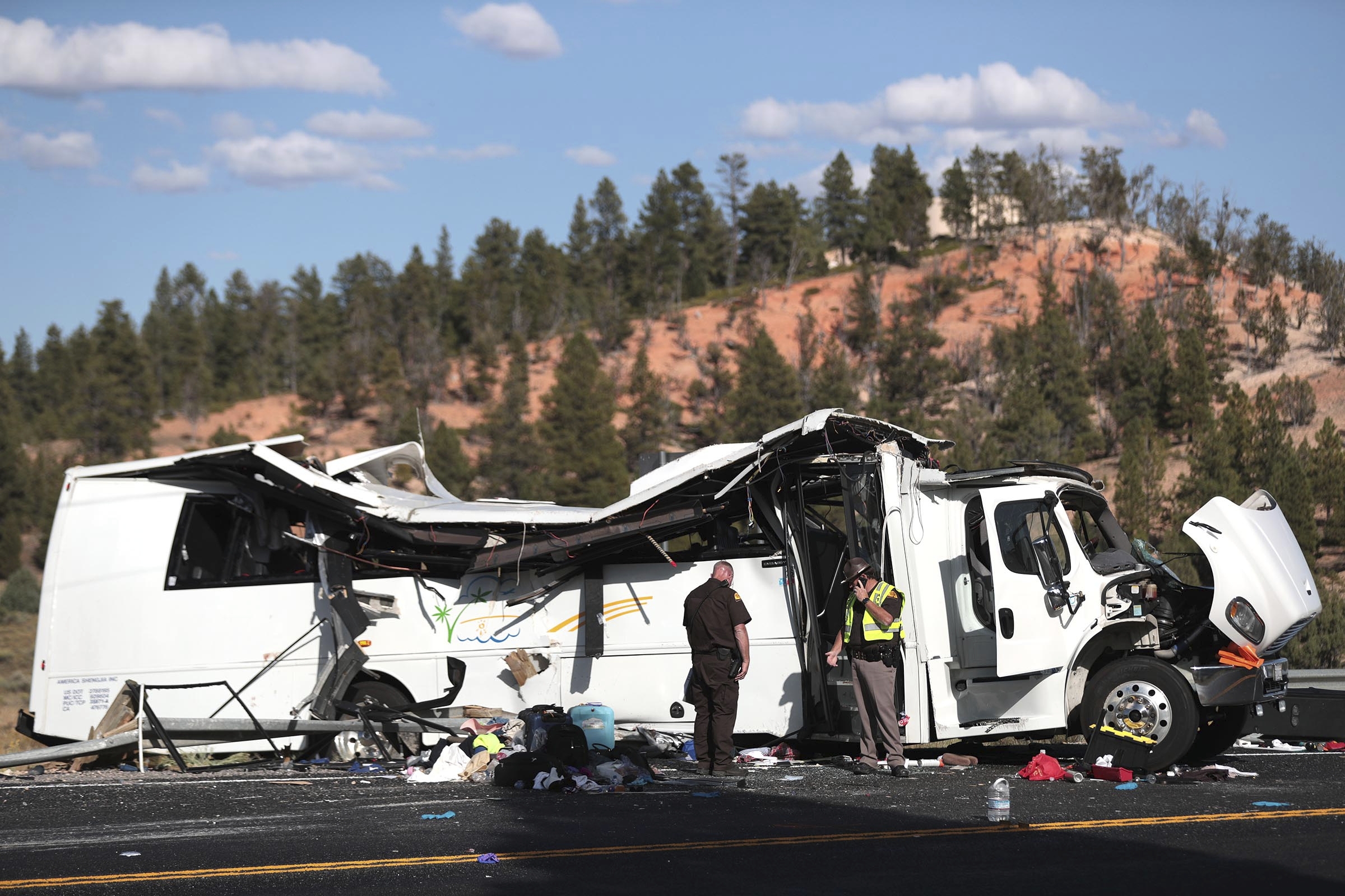 Tour Bus Crash 49114 