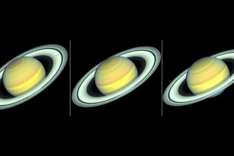 Hubble spies colorful change of seasons on Saturn