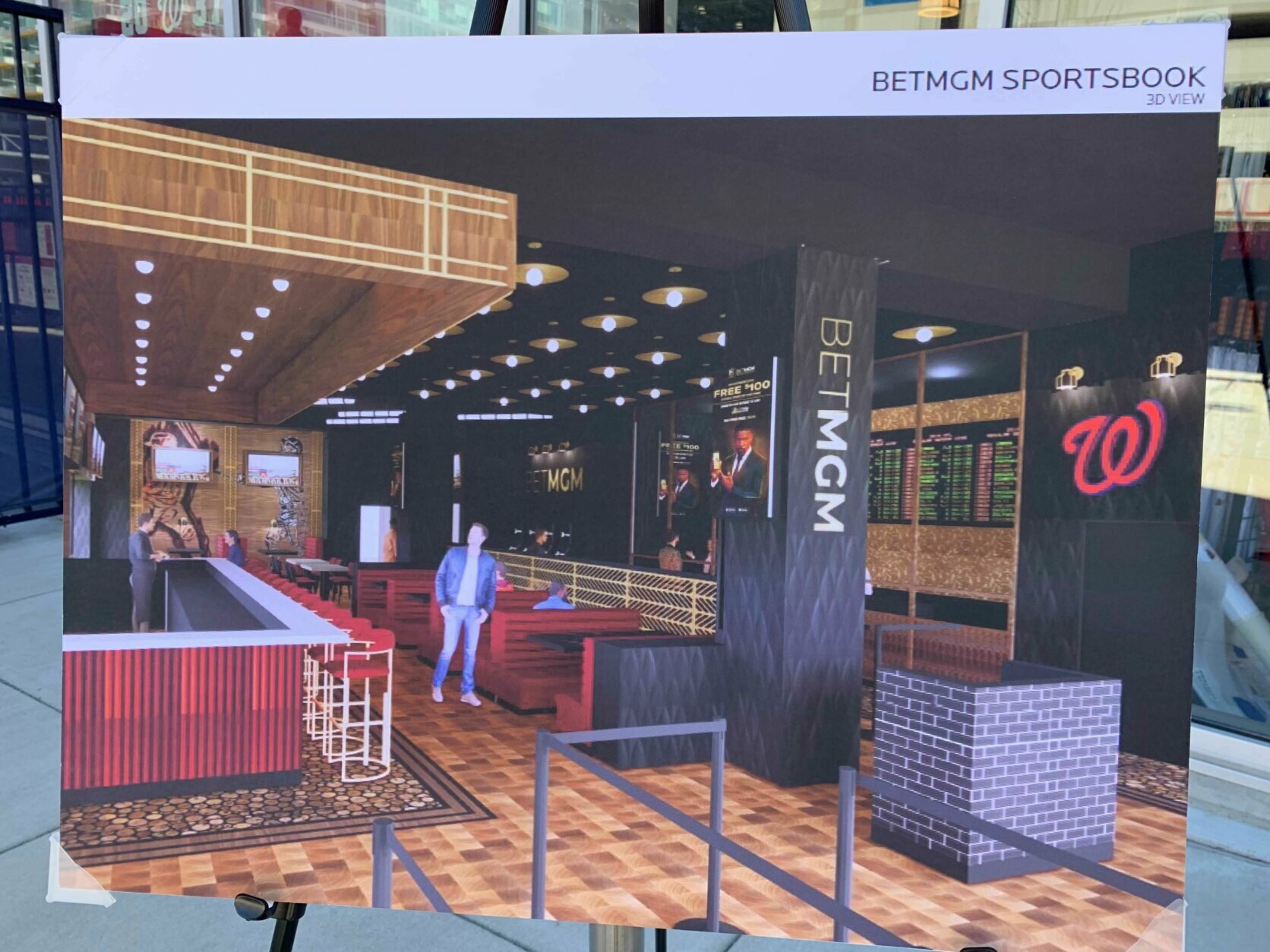 <p>The BET MGM sports betting lounge is expected to open later this year near the Centerfield Gate.</p>

