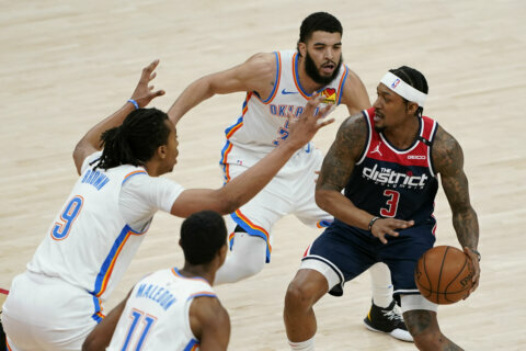Beal, Bertans lift Wizards past Thunder for 5th straight win