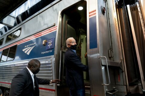 Biden helps his Amtrak family celebrate its 50th anniversary