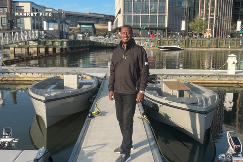 Meet the DC entrepreneur who’s launched electric picnic boat rentals at The Wharf