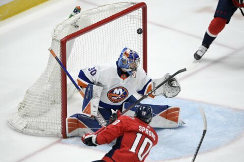Capitals shut out Islanders in fans' return to Capitol One Arena