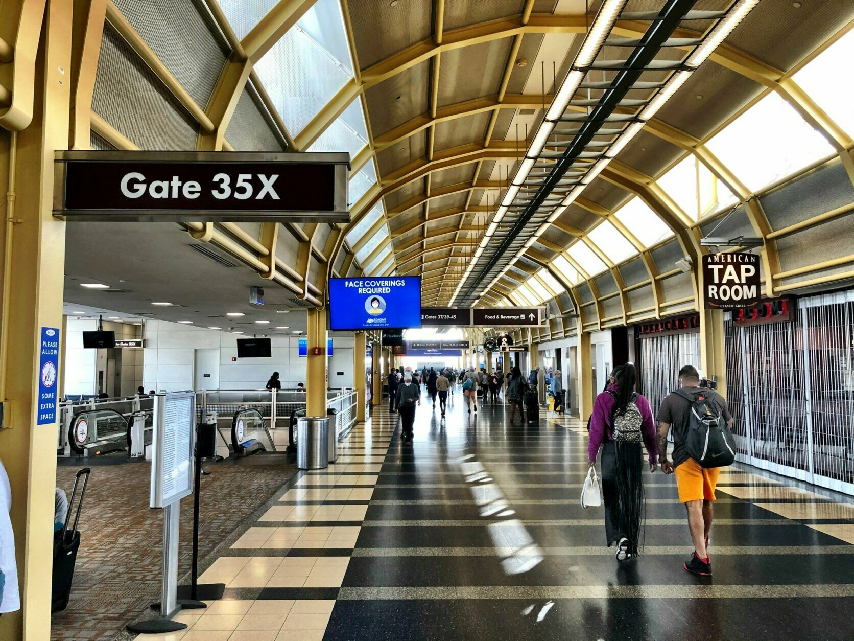 <p>Starting April 20, passengers will be able to walk to 14 newly-built gates, which will be the home of American Airlines&#8217; regional service.</p>
<p>Until now, 35X has been a less-than-comfortable experience for passengers, said vice president and airport manager Paul Malandrino.</p>
<p>“It was a very crowded, old room. Regardless of the weather, you had to walk outside, get on your bus, take the bus, get off the bus, in the weather, get on your airplane,” said Malandrino.</p>
<p>Glen Zacek, director of customer service for the airline at the airport, didn’t disagree.</p>
<p>“The whole busing operation, the hardstands and everything, was really just built out of necessity,” Zacek said. “This is built for the customer.”</p>
<p>On Thursday, reporters were offered the chance to see the concourse before it opens to the public.</p>
