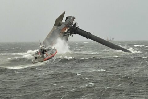 Capsized ship off Louisiana: 12 missing, 1 dead, 6 rescued