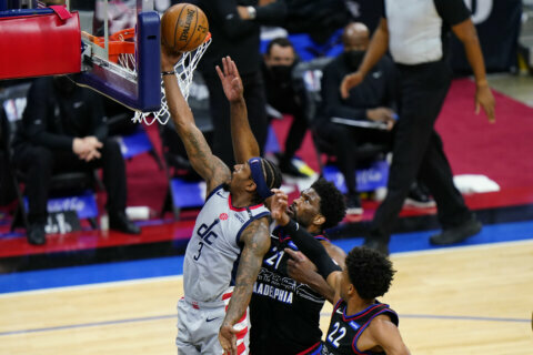 Philadelphia 76ers edge out Wizards in Round 1, Game 1, of NBA Playoffs