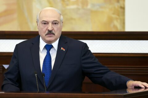 Belarus leader seeks Russian support amid showdown with EU