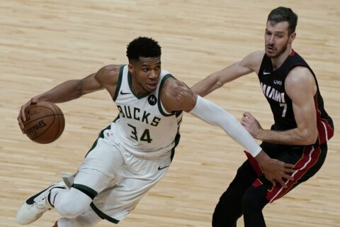 Bucks chase sweep of Heat on 4-game NBA playoff Saturday
