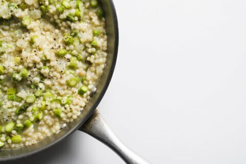 Treat couscous like risotto for a creamy, fresh meal